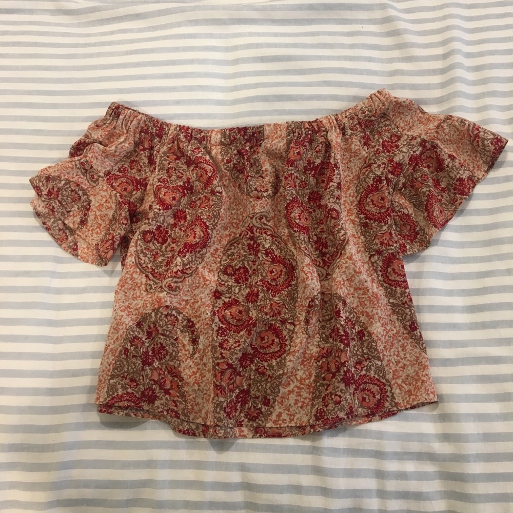 Madewell off the shoulder blouse